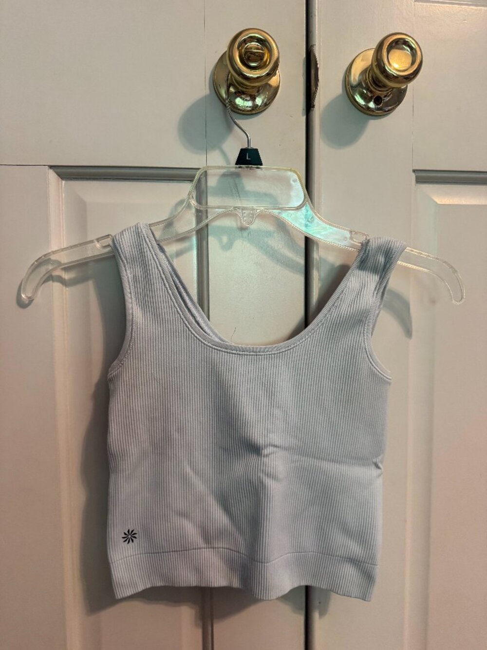 Athleta Light Blue cropped Tank XS